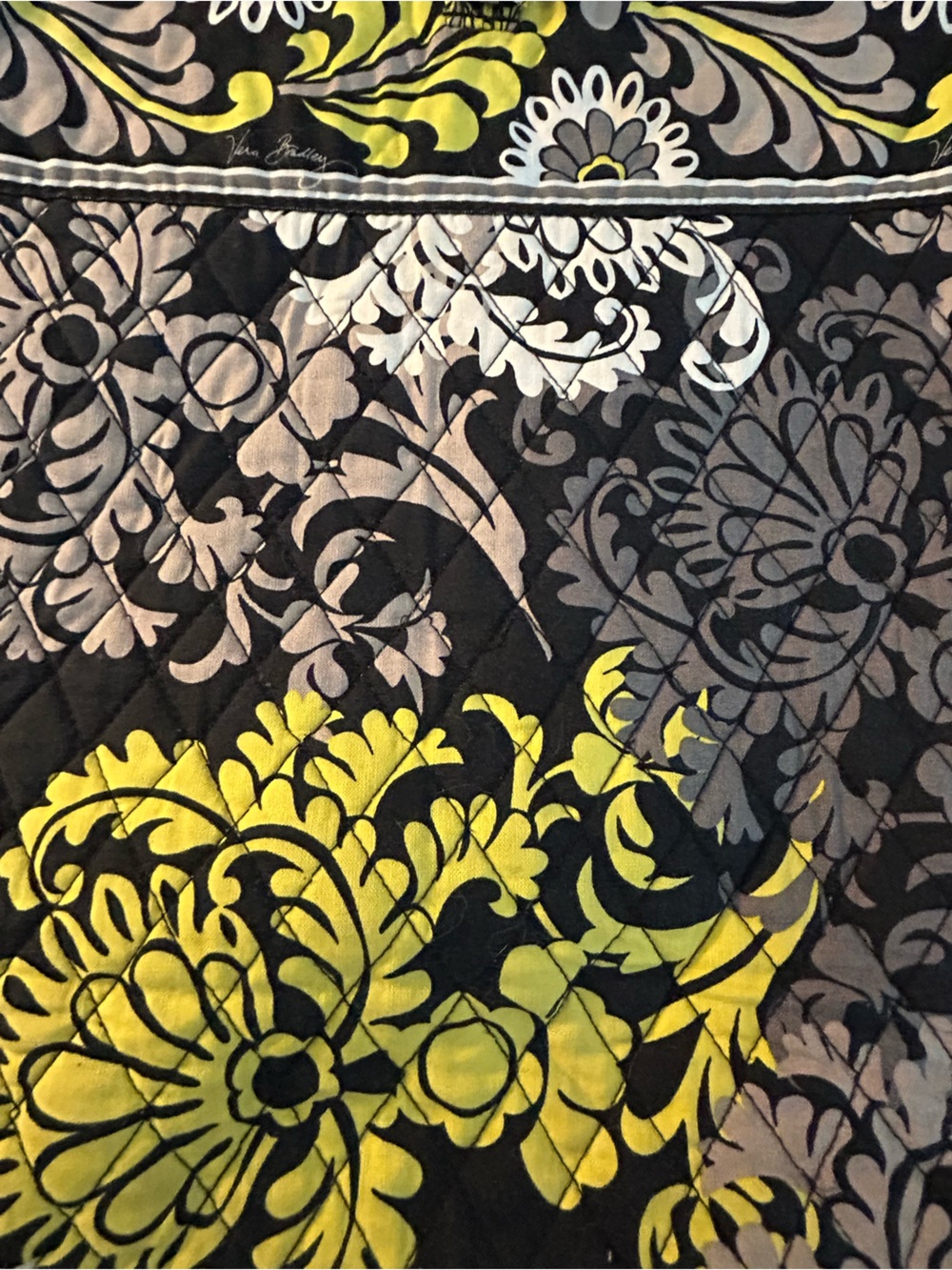 Vera Bradley Baroque Paisley Shoulder Tote Bag w/Toggle EUC Casual Cottagecore - Picture 13 of 15